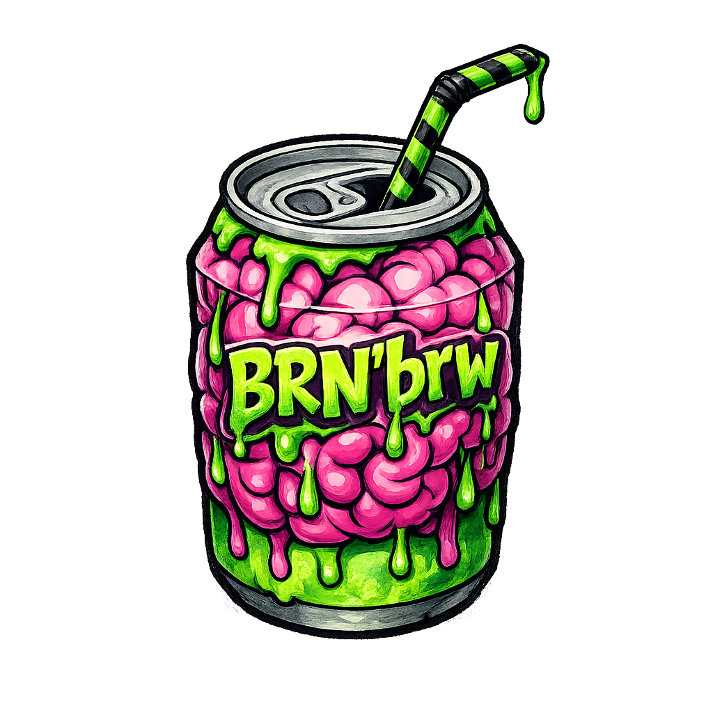 BRN'brw Games — Brain Brew indie game studio logo